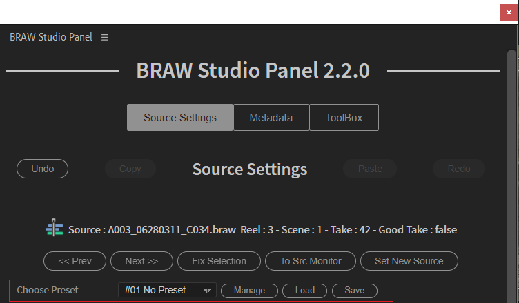 The BRAW Studio Presets | BRAW Studio Blackmagic RAW Importer for Adobe ...